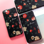 AKABEILA Silicone Patterned Cases For iPhone 5 5s 6 6S Plus 7 7 Plus 8 8 Plus Case For iPhone X Protective Flower Back Cover