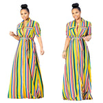 Summer and autumn Amazon explosion models digital printing dress long skirt Europe and the United States fashion wind big swing skirt dress large size